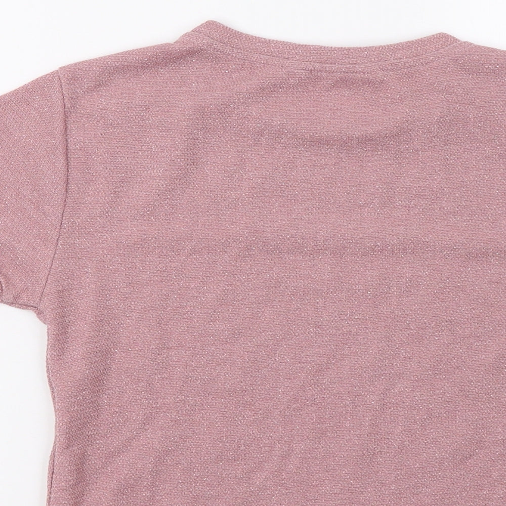 YD Girls Pink Basic T-Shirt Size 11 Years