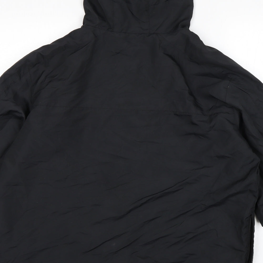 Everlast Mens Black Windbreaker Jacket Size M