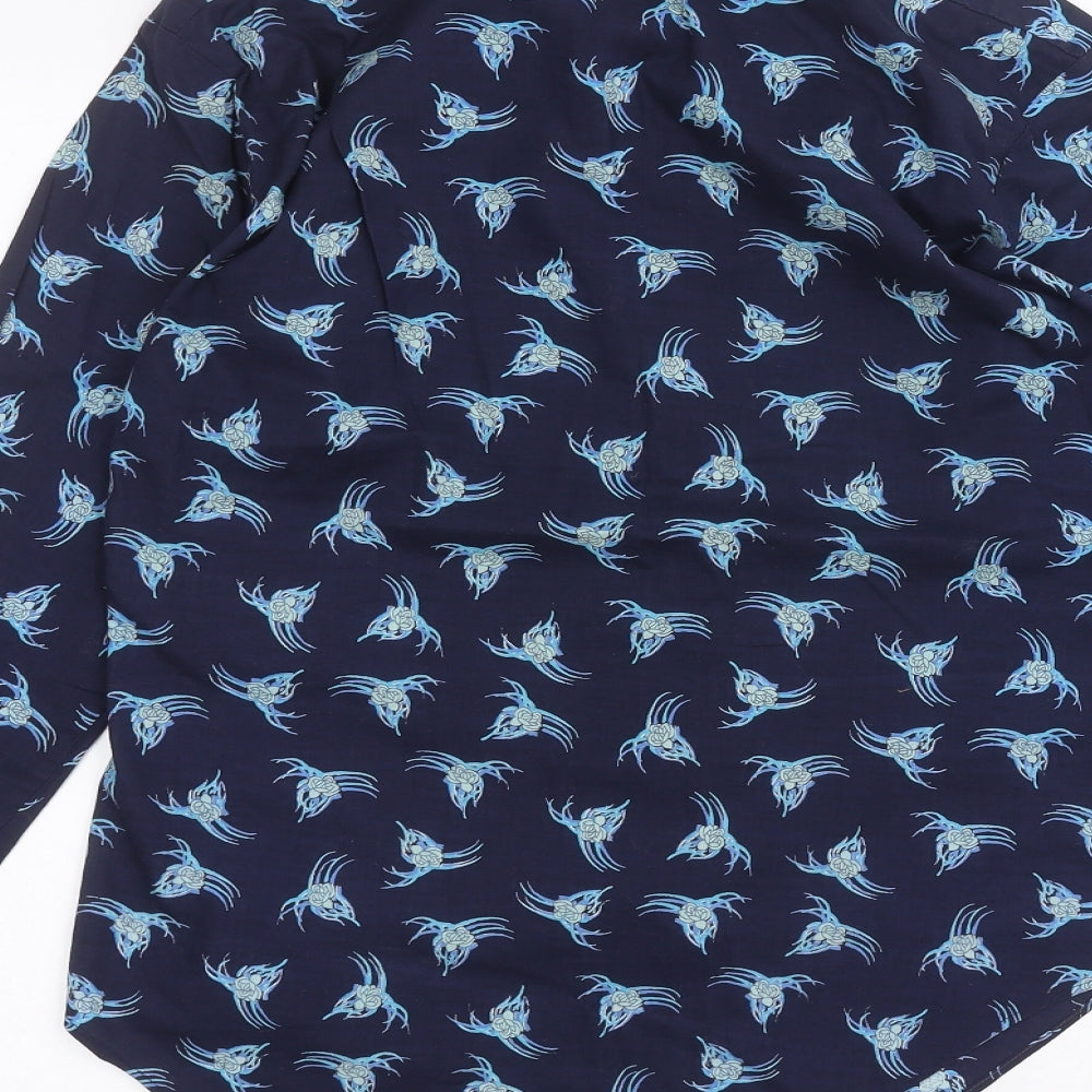 jaytex Mens Blue Dress Shirt Size 15