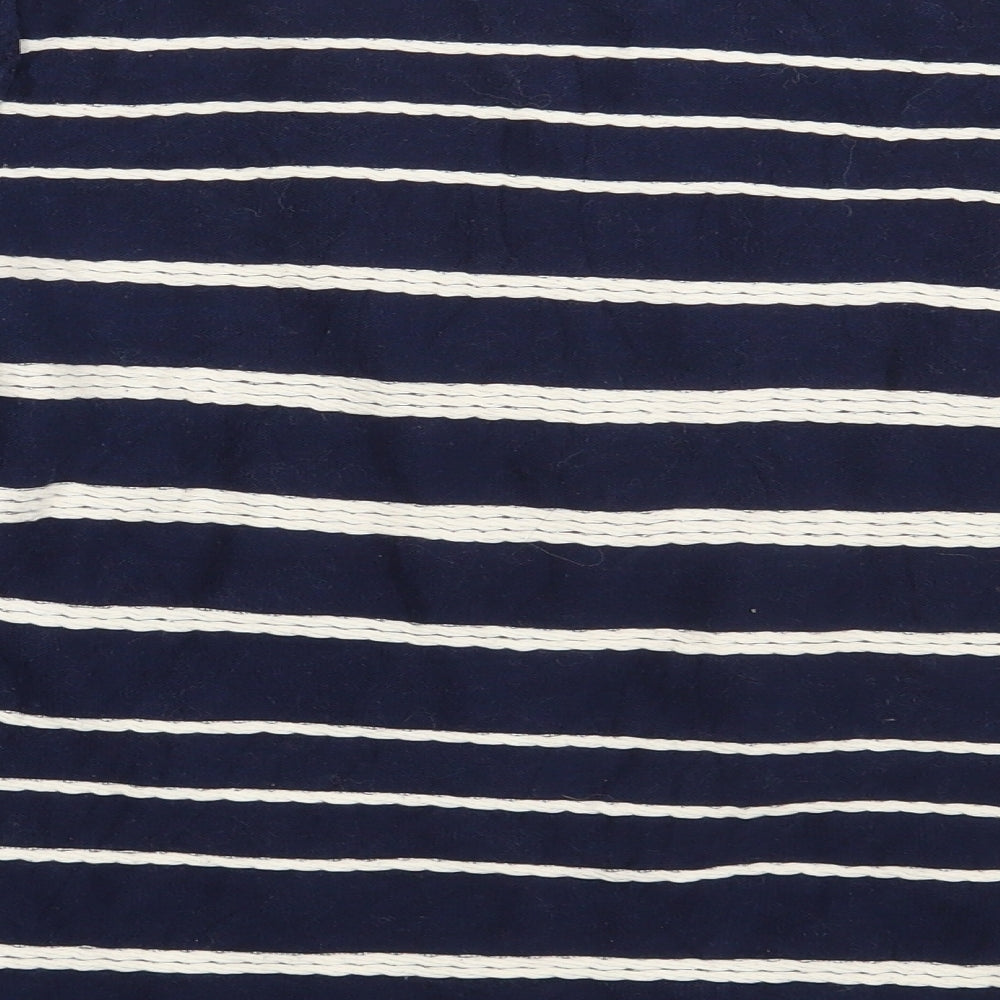 Bonmarché Womens Blue Striped Pullover Jumper Size M