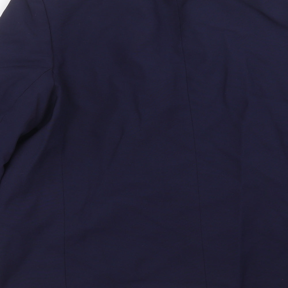 St michael Womens Blue Jacket Suit Jacket Size 16