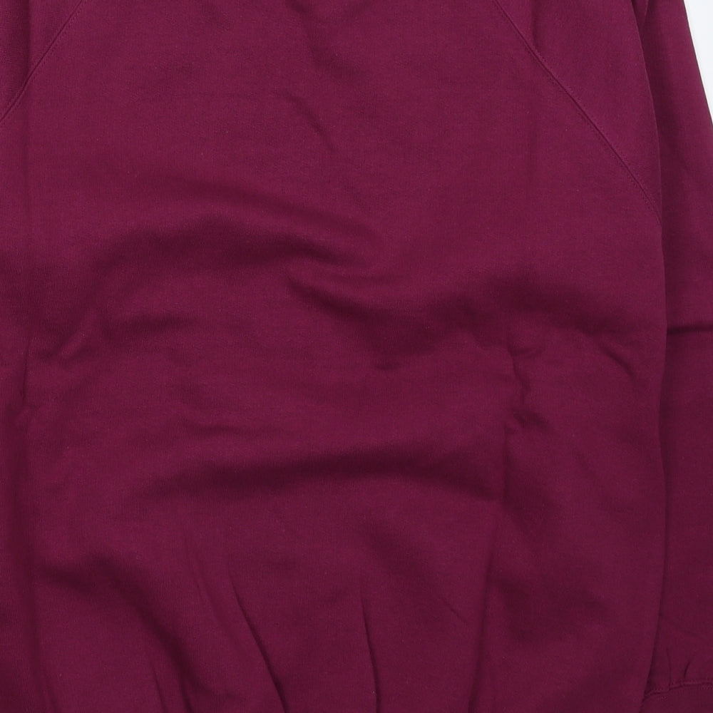 Kustom Kit Mens Purple Pullover Sweatshirt Size S