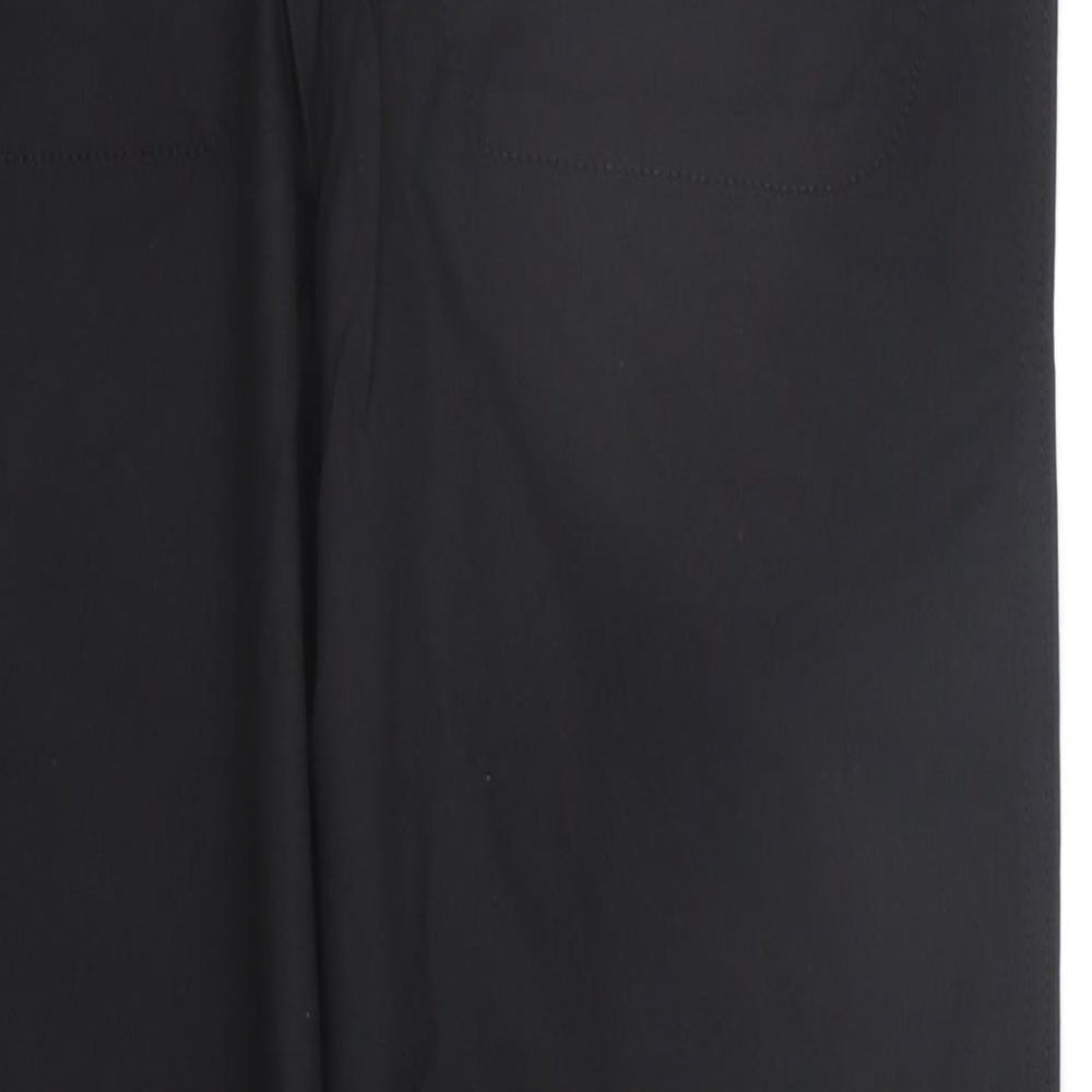 moose Womens Black Trousers Size 12 L23 in