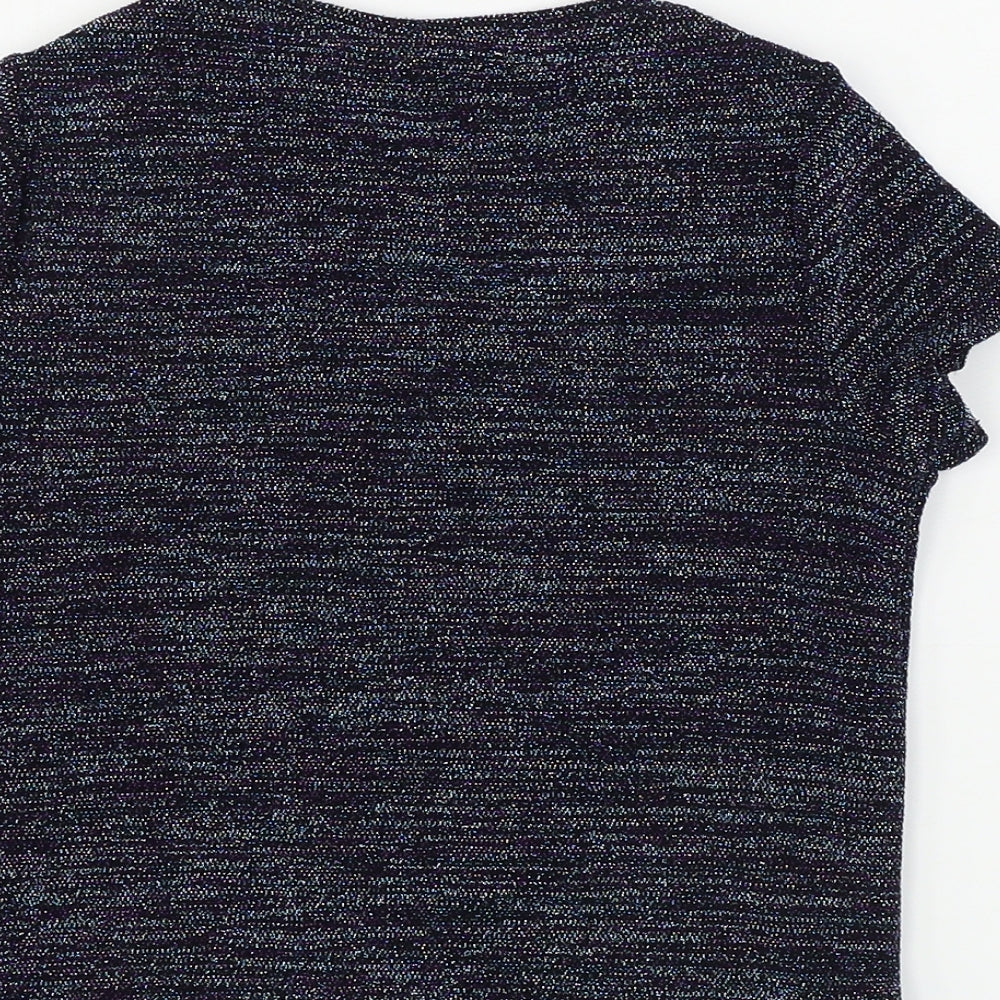 F&F Girls Blue Basic T-Shirt Size 4-5 Years