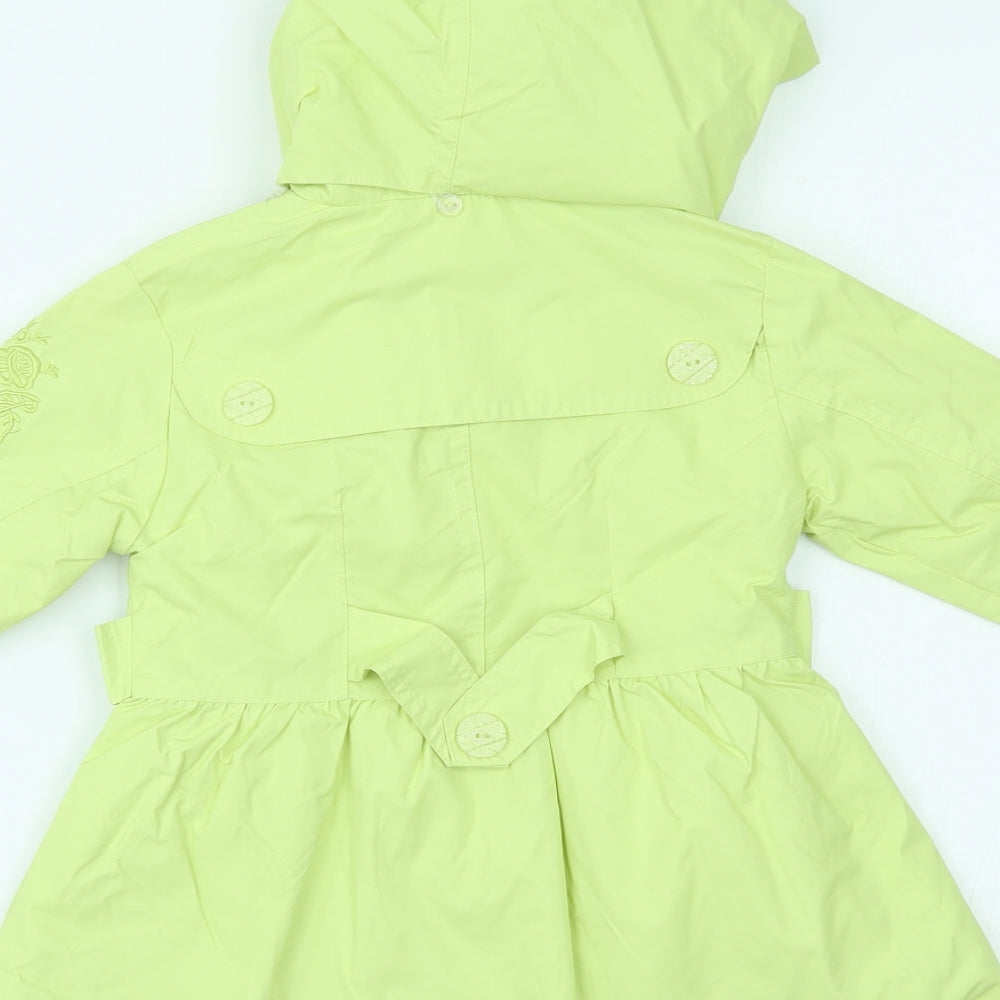 Evil Girls Green Rain Coat Coat Size 2 Years