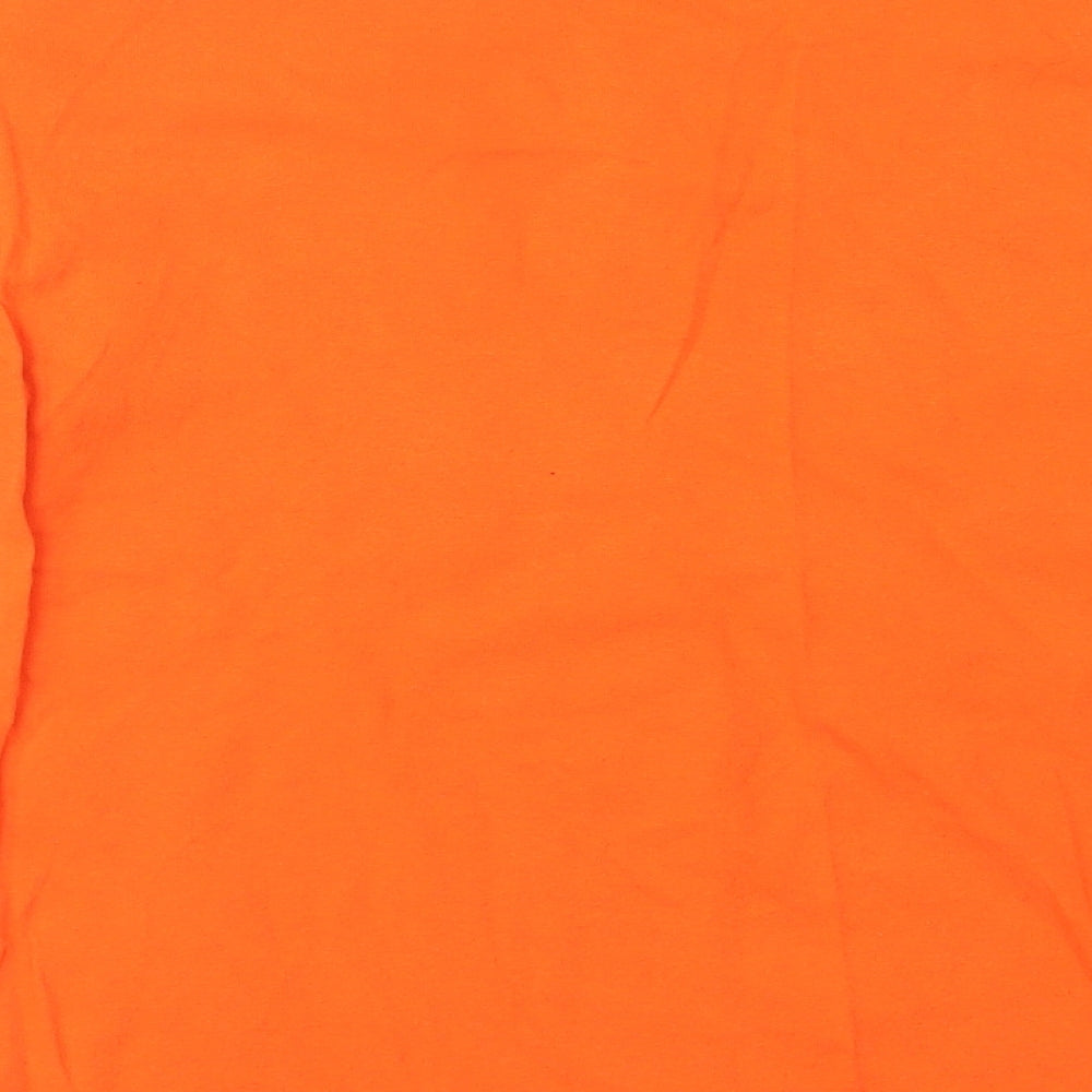 Gildan Boys Orange Basic T-Shirt Size XL
