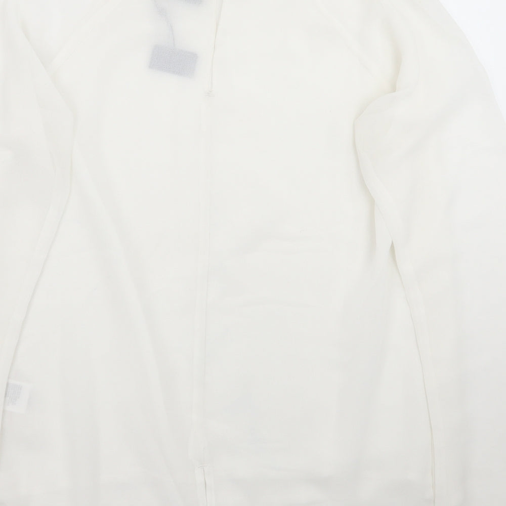Byoung Womens White Basic Blouse Size 10