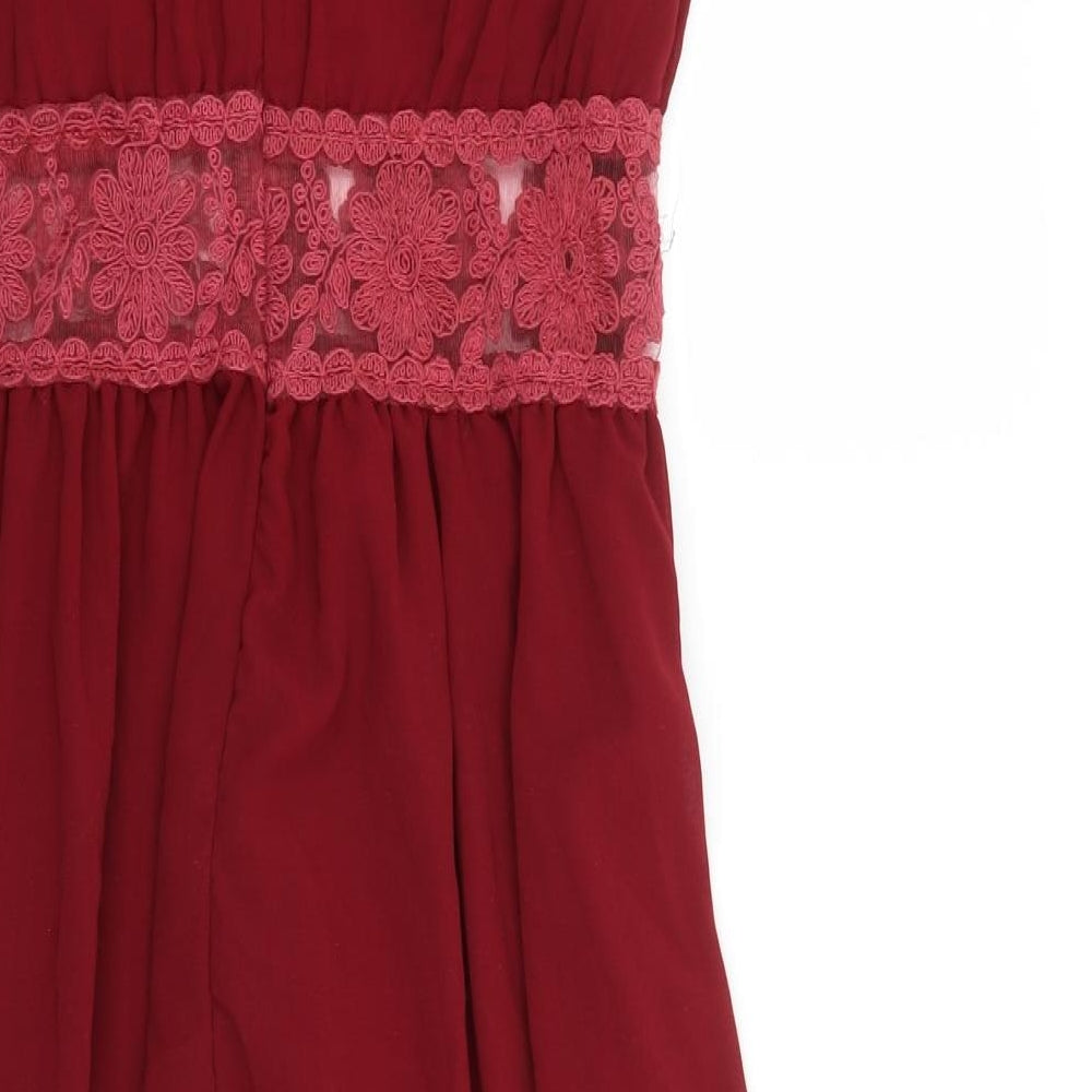 Emamoda Womens Red A-Line Size M