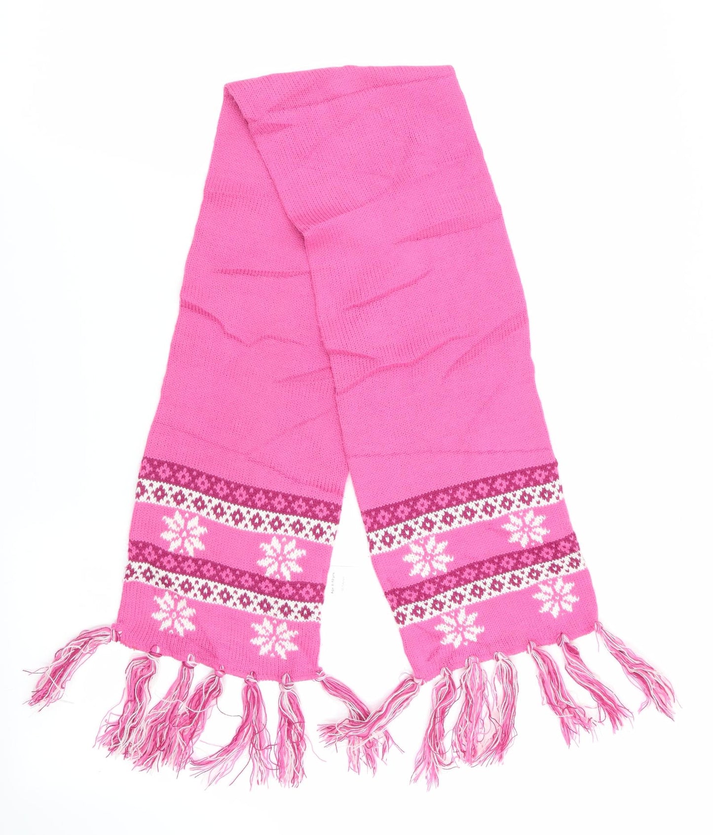 Matalan Girls Pink Geometric Scarf Scarves & Wraps One Size