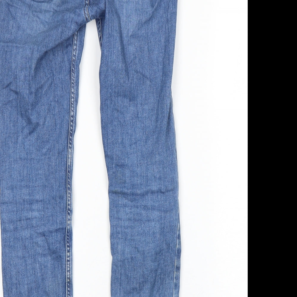 Fatafce Womens Blue Skinny Jeans Size 28 in L25 in