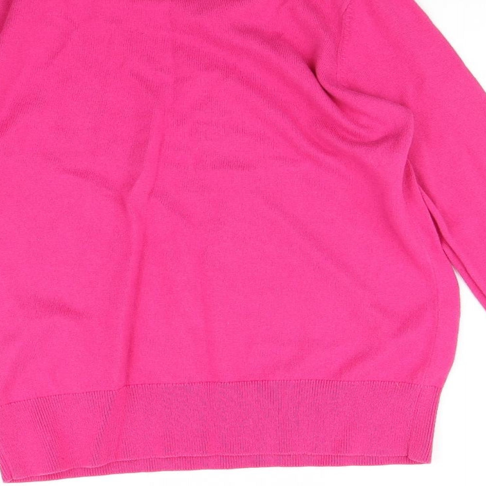 Bpden Womens Pink Pullover Jumper Size 12