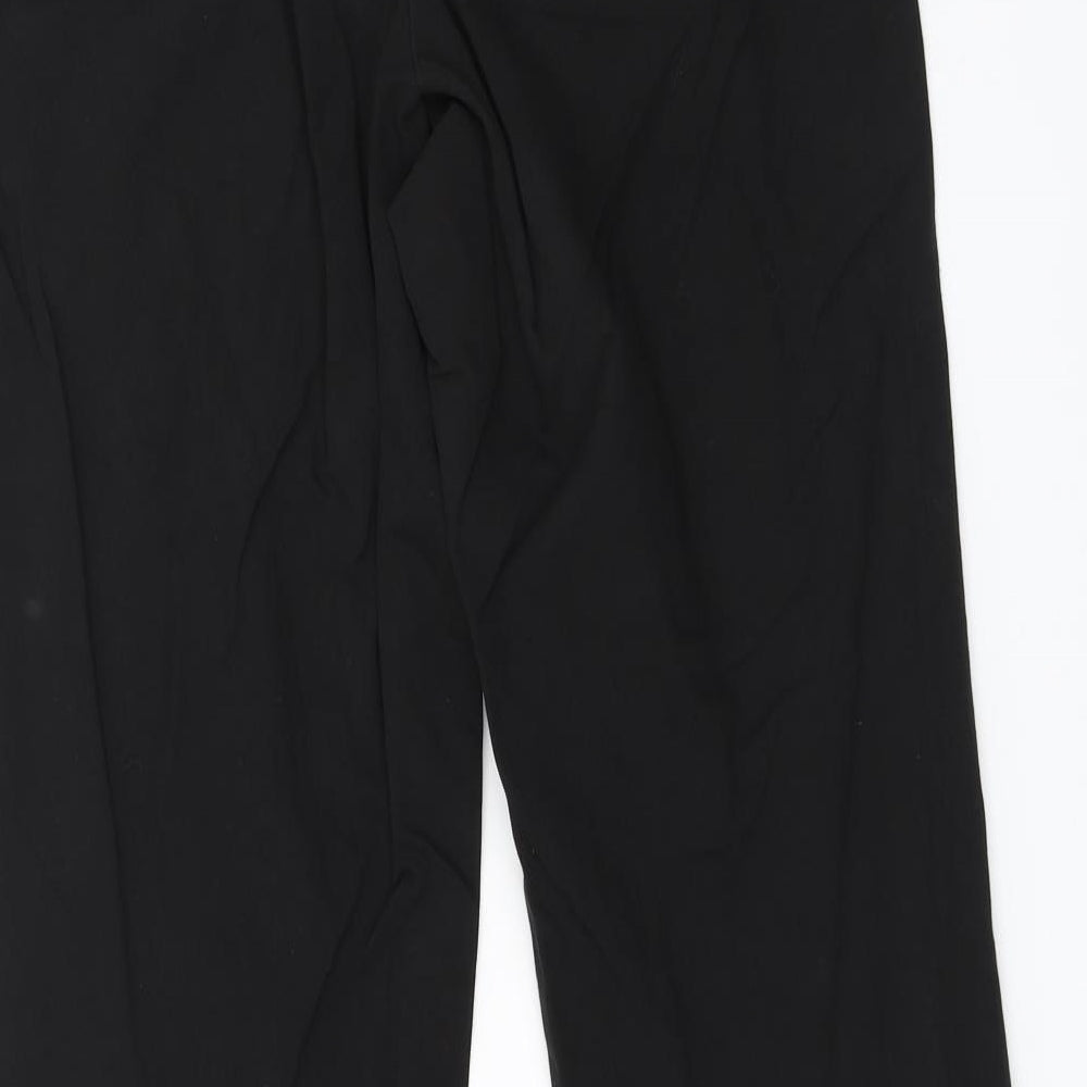 BHS Womens Black Trousers Size 10 L30 in
