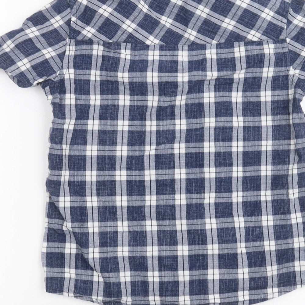 TU Girls Blue Basic Button-Up Size 7 Years