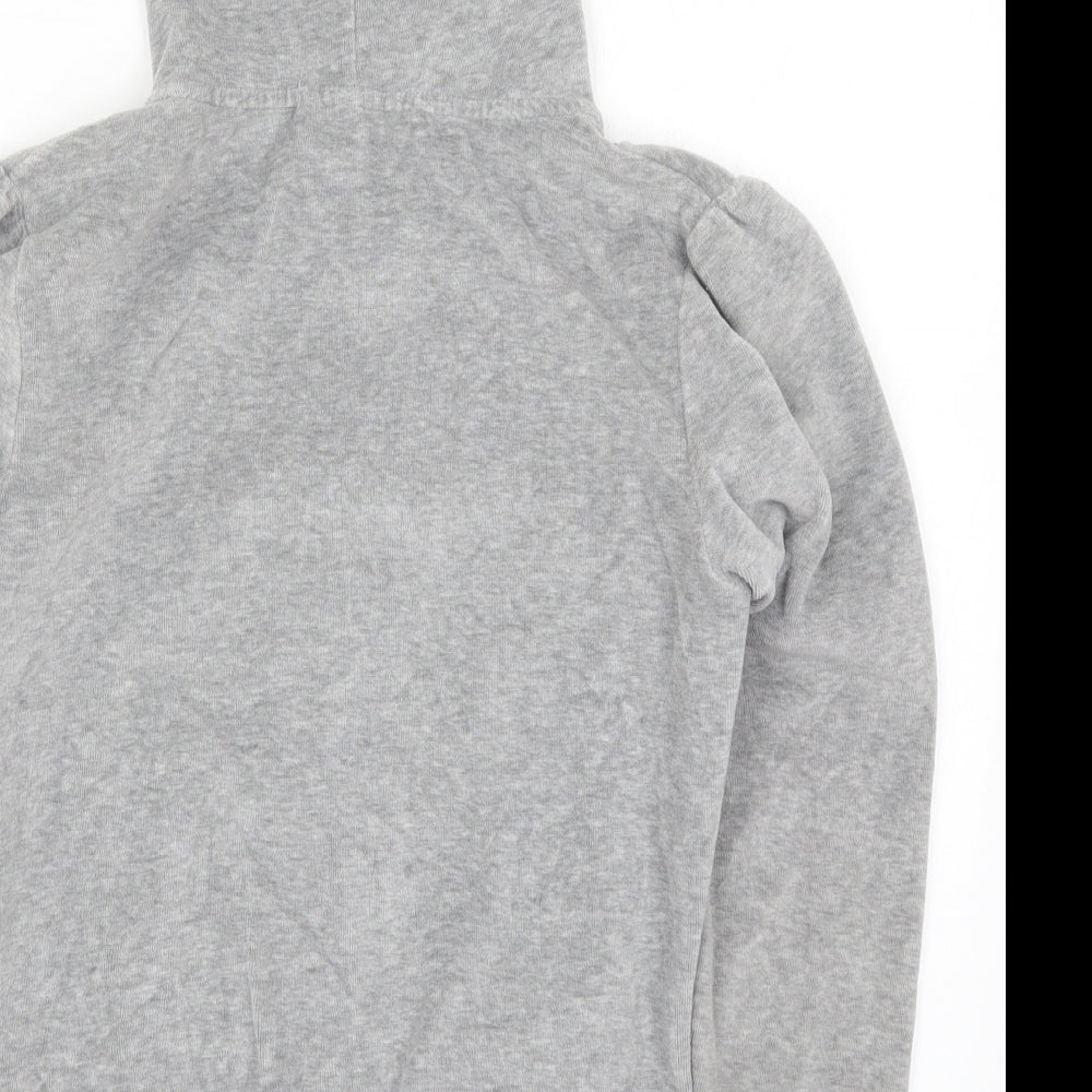 Goldigga Girls Grey Full Zip Hoodie Size 13 Years