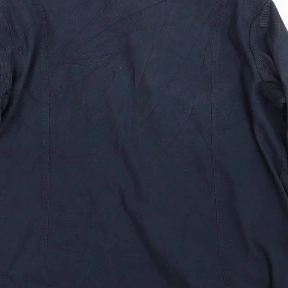 EWM Womens Blue Basic Button-Up Size 20