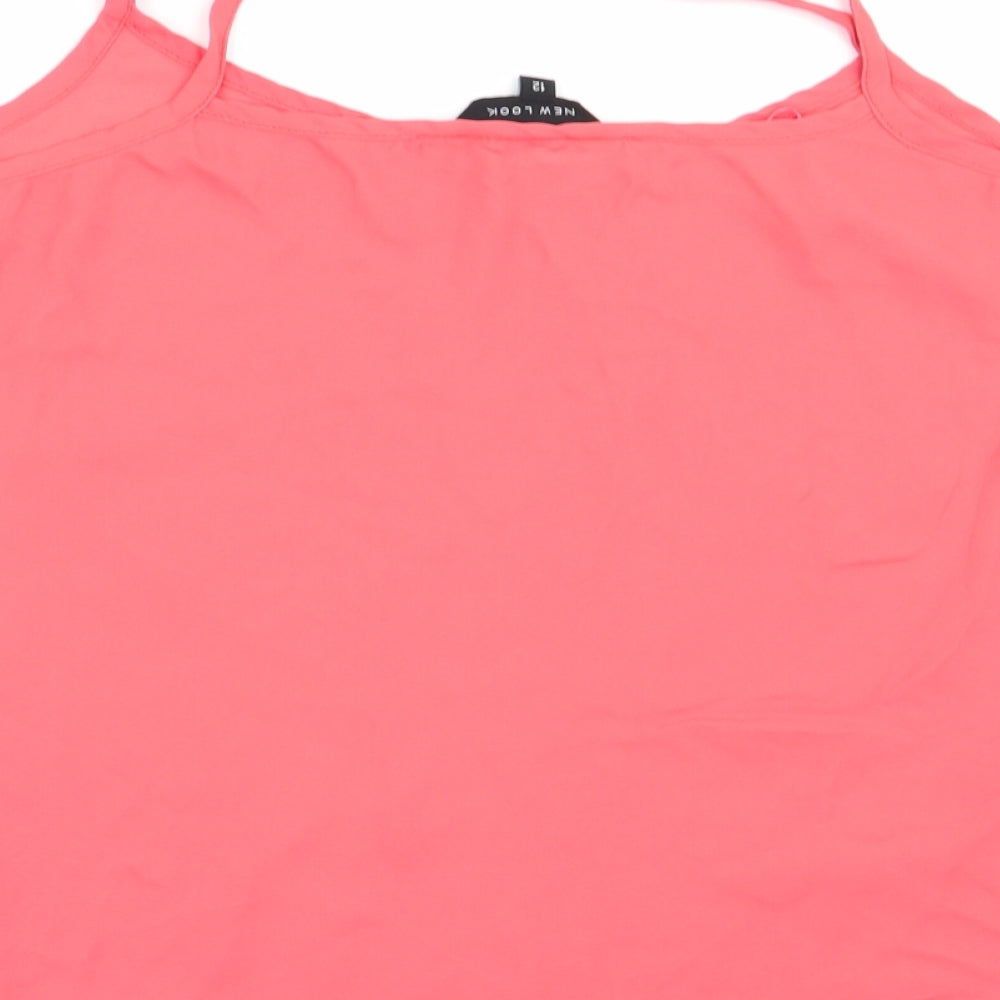 New Look Womens Orange Camisole Tank Size 12