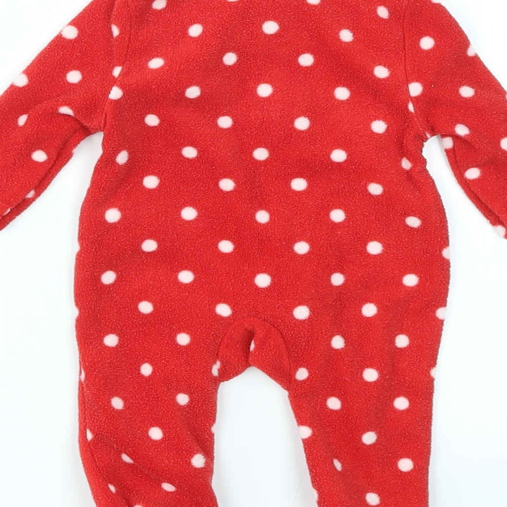 SO CUTE Boys Red Geometric Cami Bodysuit Size 3-6 Months