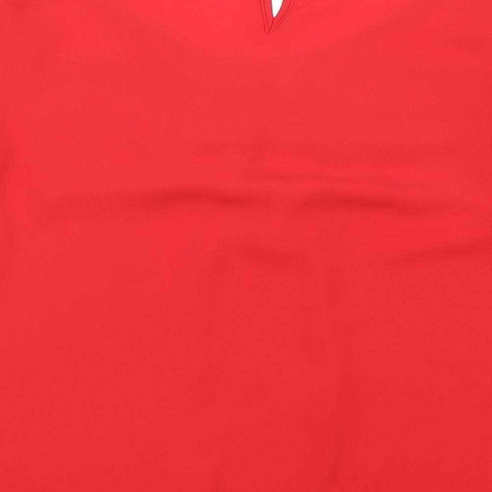 Dorothy Perkins Womens Red Basic Blouse Size 12