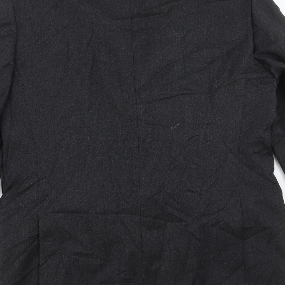 GREENWOODS Mens Grey Jacket Suit Jacket Size 38
