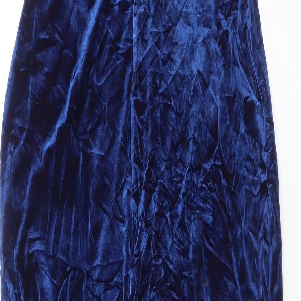 Jeffrey Rogers Womens Blue Maxi Size 10