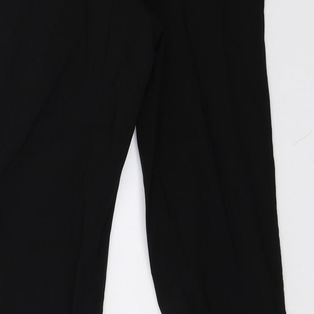 patch Womens Black Trousers Size XS L30 in
