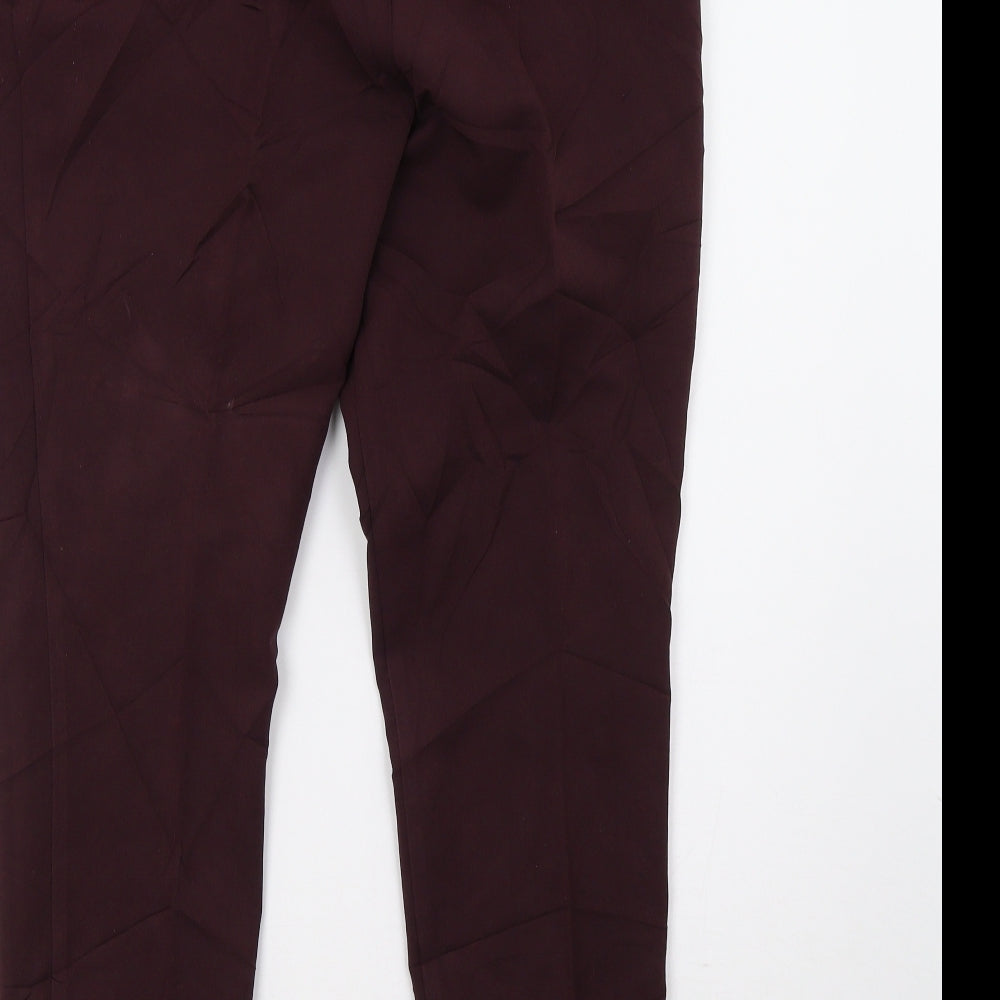 NEXT Womens Purple Trousers Size 10 L30 in