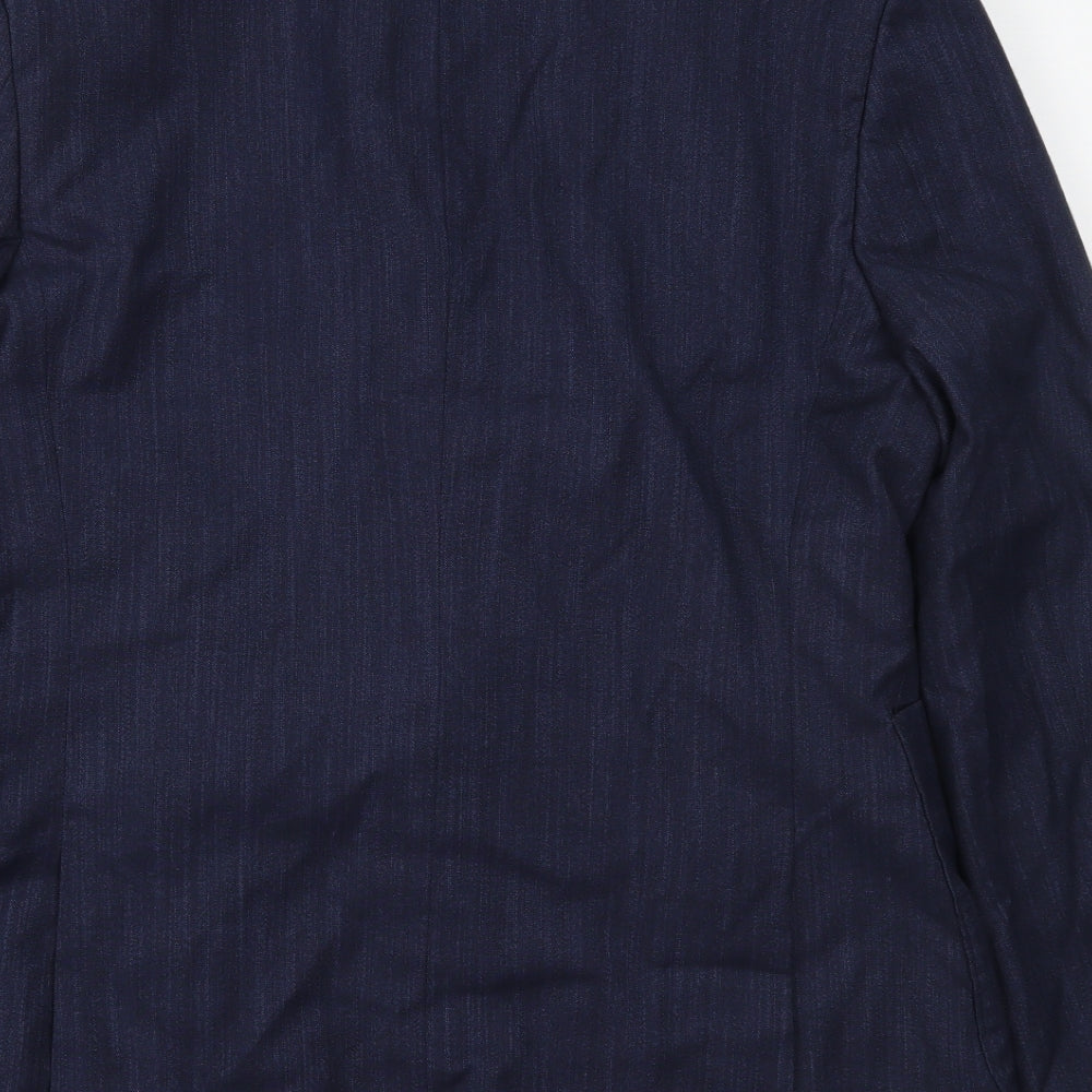 Preworn Mens Blue Jacket Suit Jacket Size 36