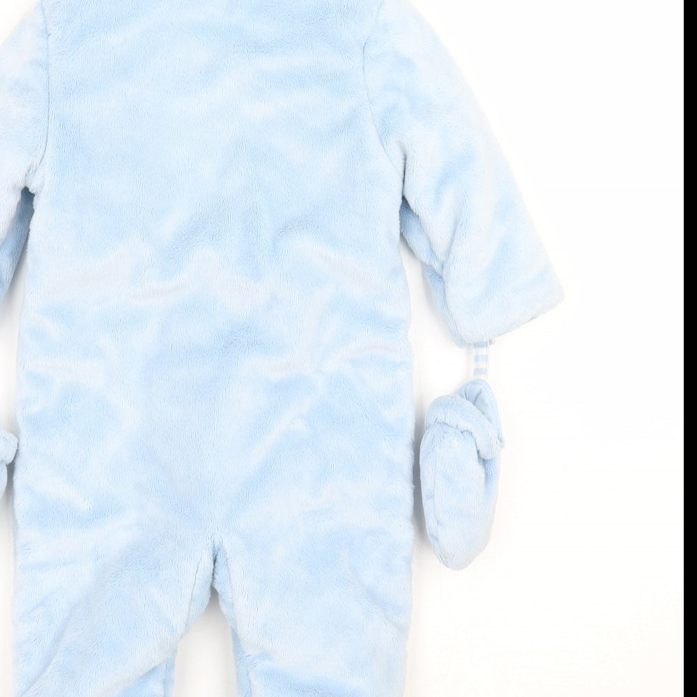 Preworn Baby Blue Babygrow One-Piece Size 18 Months