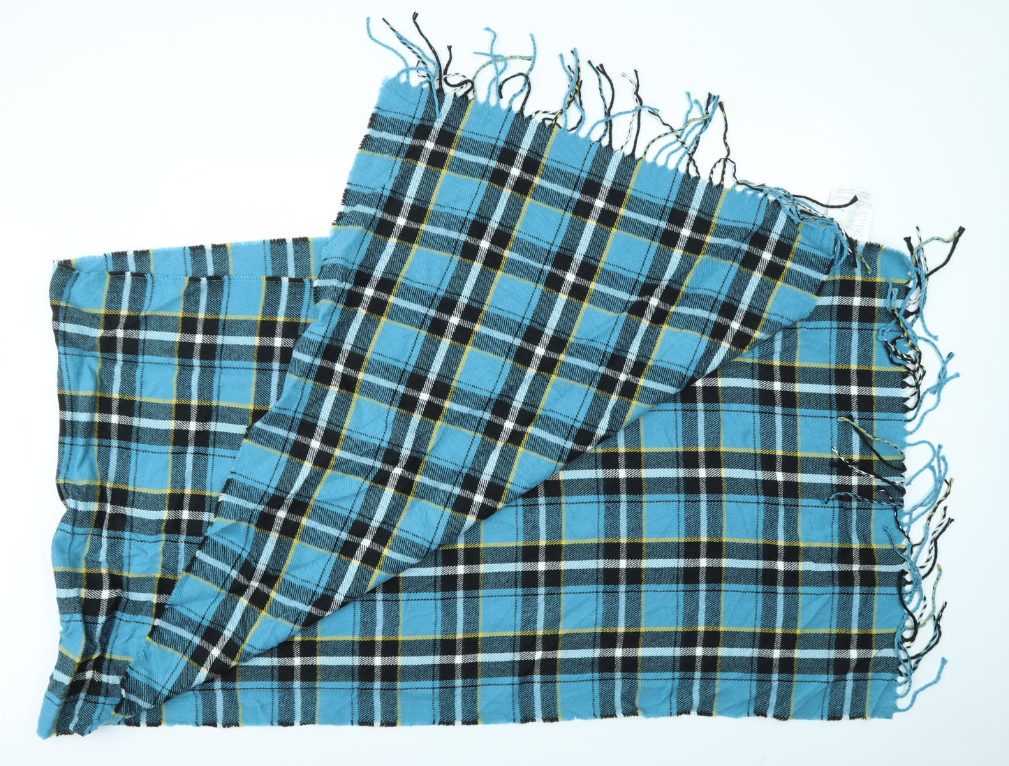 Preworn Unisex Blue Check Scarf