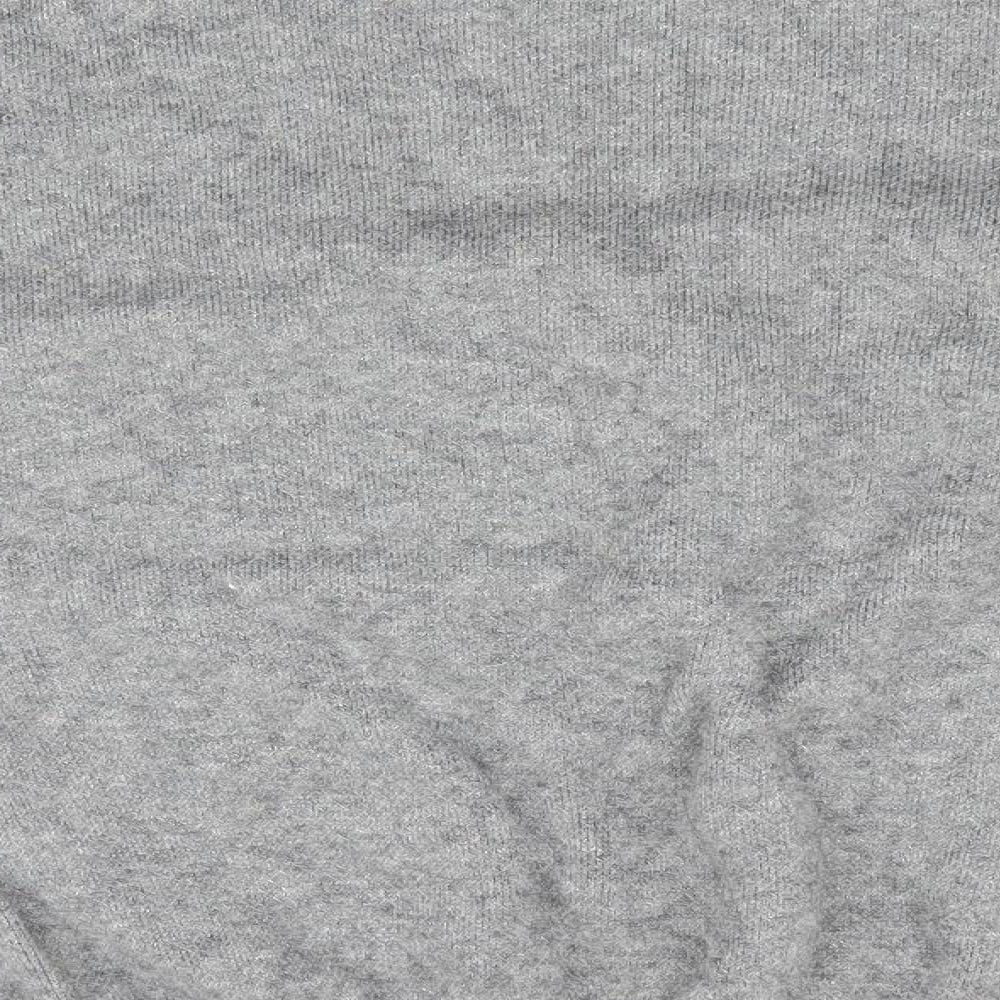 Studio Womens Grey Pullover Jumper - Lace Detail