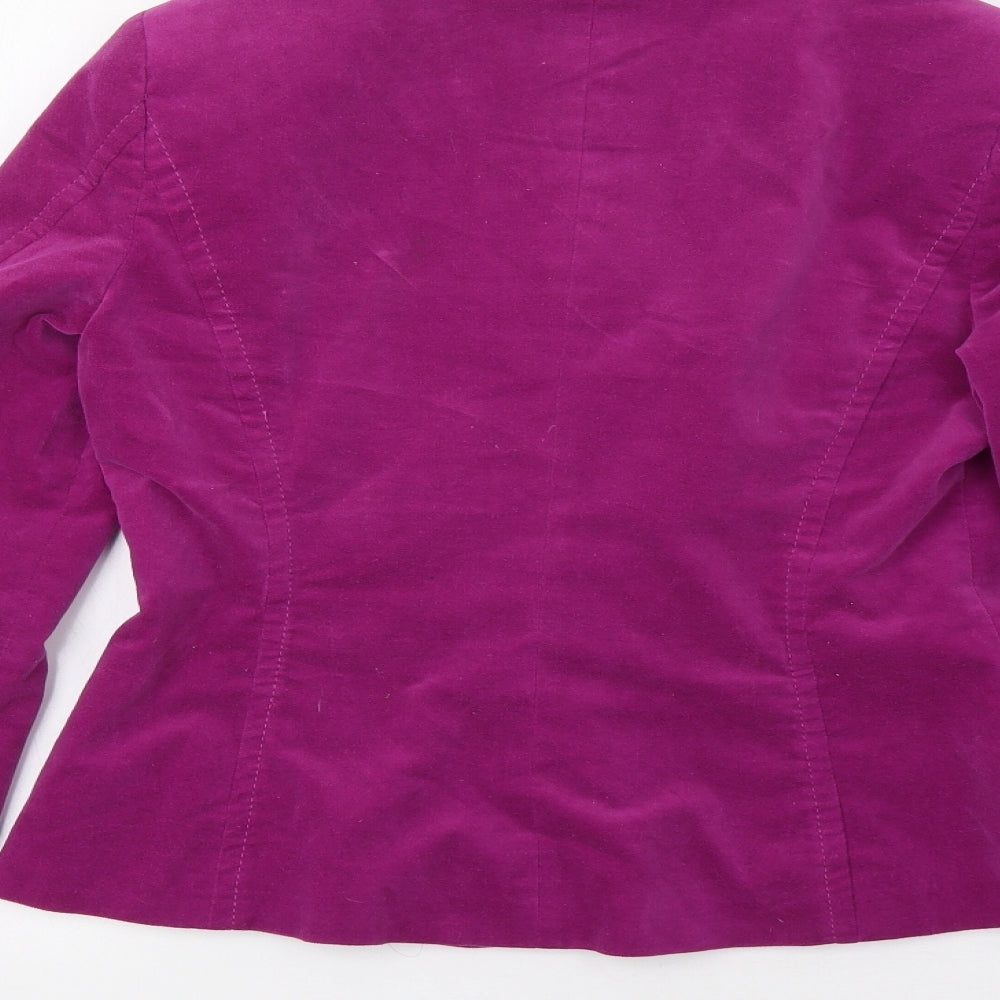 Lineaemme Womens Purple Jacket Blazer Size 12