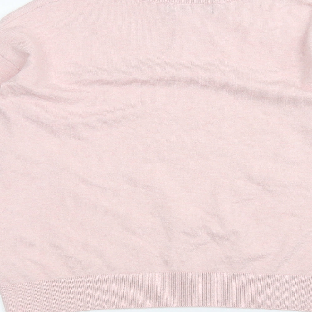 Marks and Spencer Womens Pink Basic T-Shirt Size XS