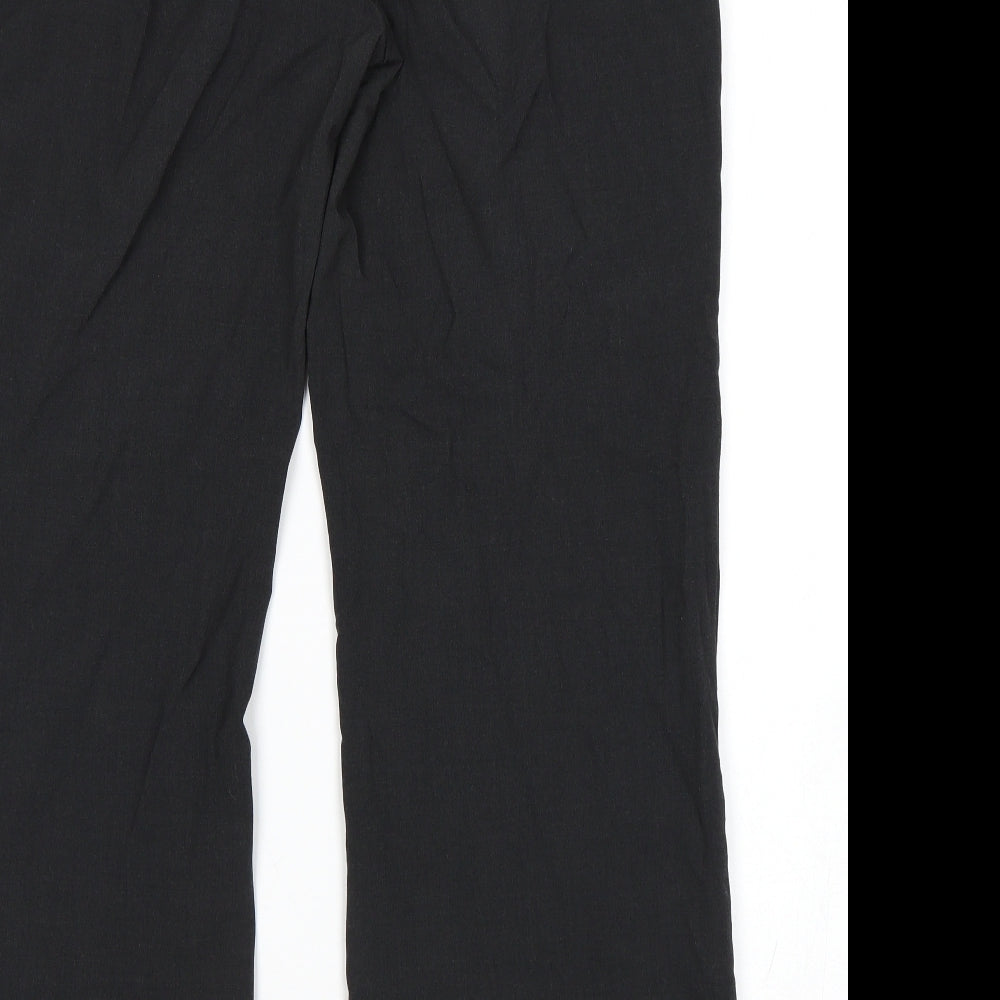 M&S Womens Grey Trousers Size 14 L30 in