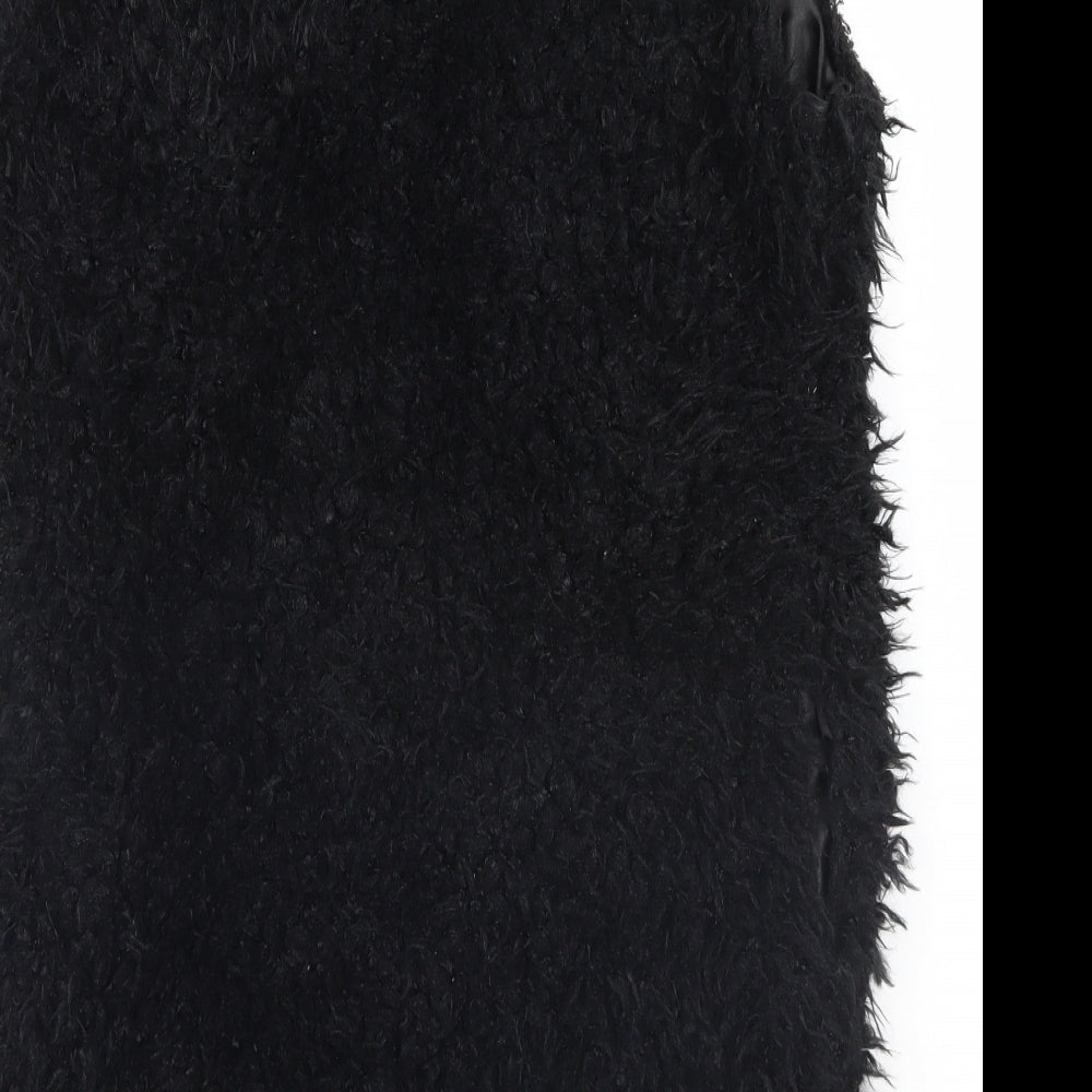 Me Jane Womens Black Overcoat Jacket Size S