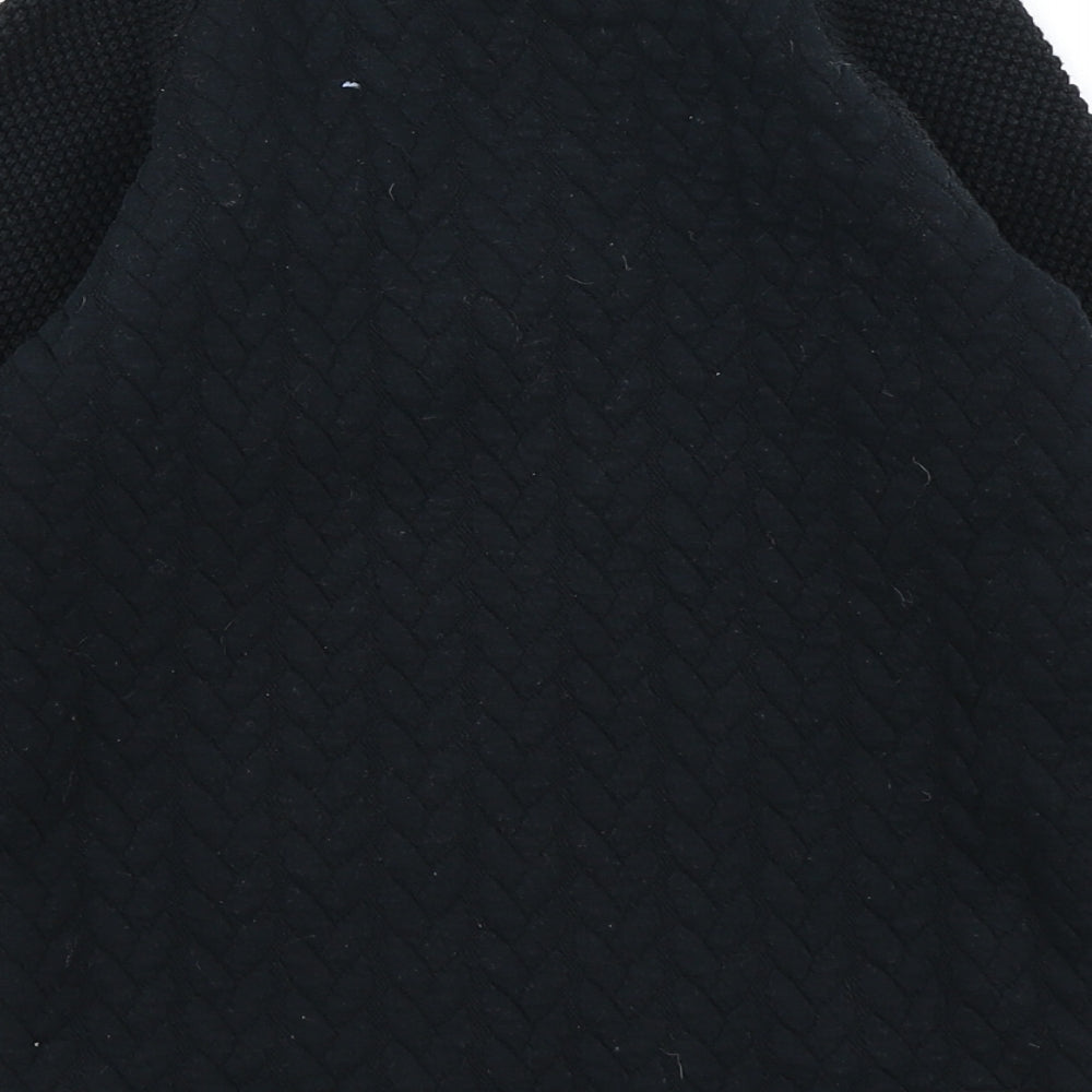 V by Very Boys Black Pullover Sweatshirt Size 7-8 Years