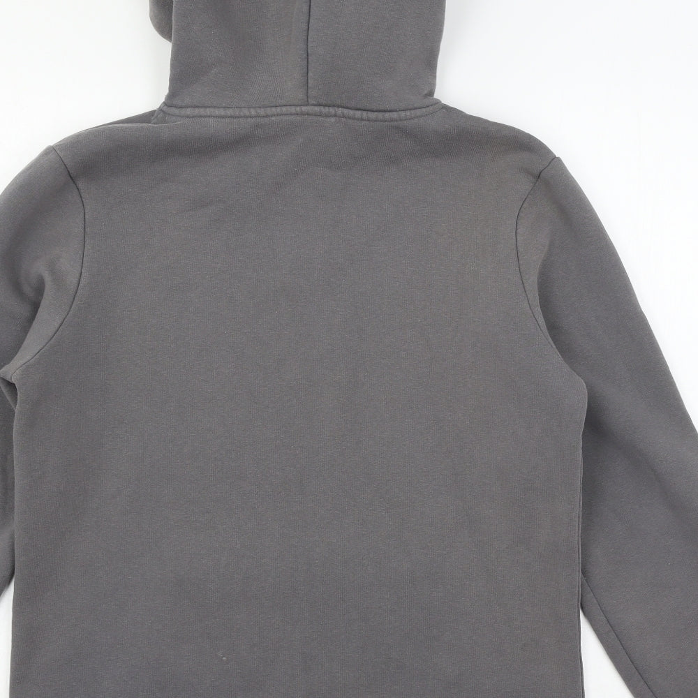 Just Hype Womens Grey Jersey Pullover Hoodie Size 10