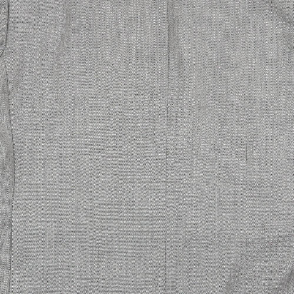 M&S Mens Grey Geometric Jacket Blazer Size M