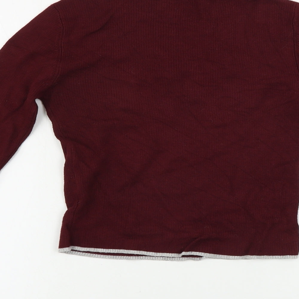 Pull&Bear Boys Red Pullover Jumper Size S