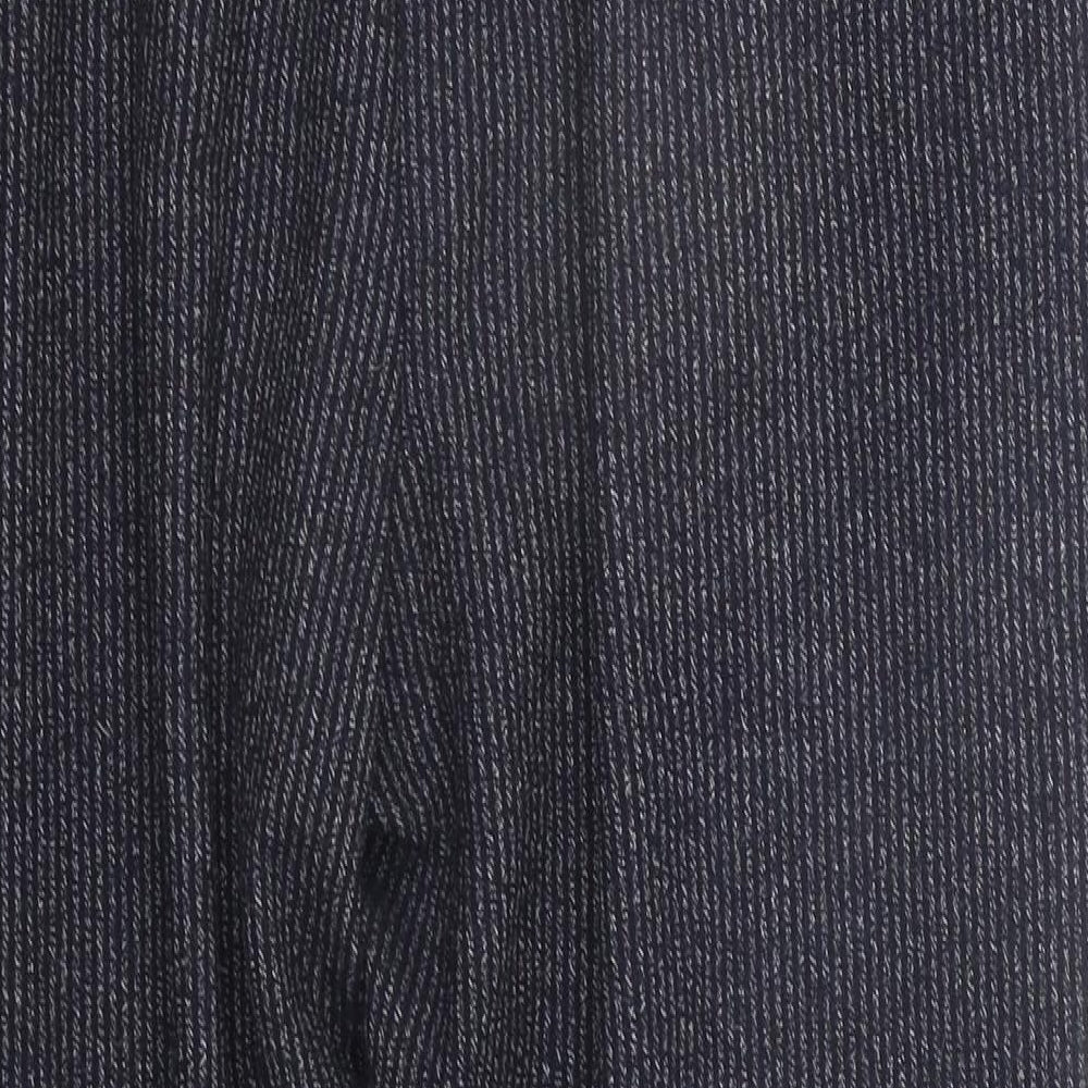 Marks and Spencer Mens Blue Striped Jogger Trousers Size 18 L22 in