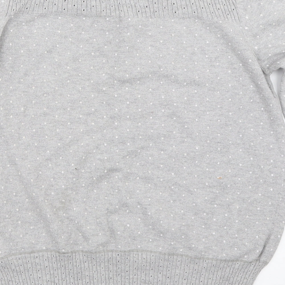 Marks and Spencer Womens Grey Pullover Jumper Size 2XS