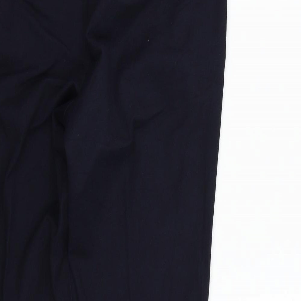 M&S Womens Blue Trousers Size 8 L25 in