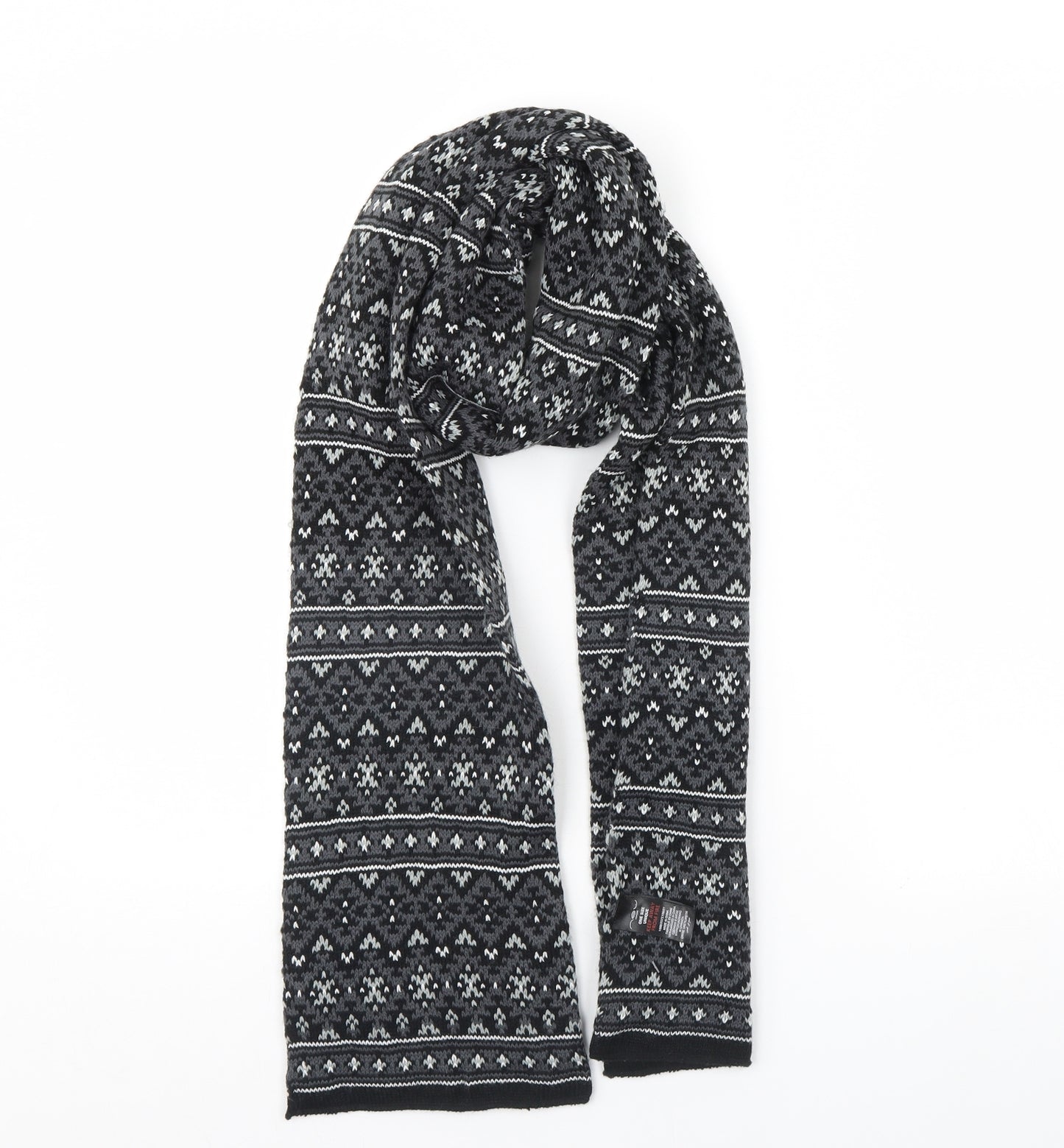 New Look Womens Black Striped Scarf