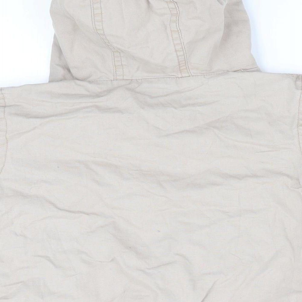 M&Co Boys Beige Basic Coat Coat Size 9-12 Months