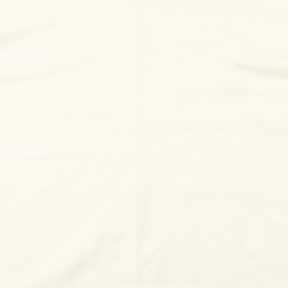 Fay Louise Womens Ivory Pullover Jumper Size XL - Embroidered Detail