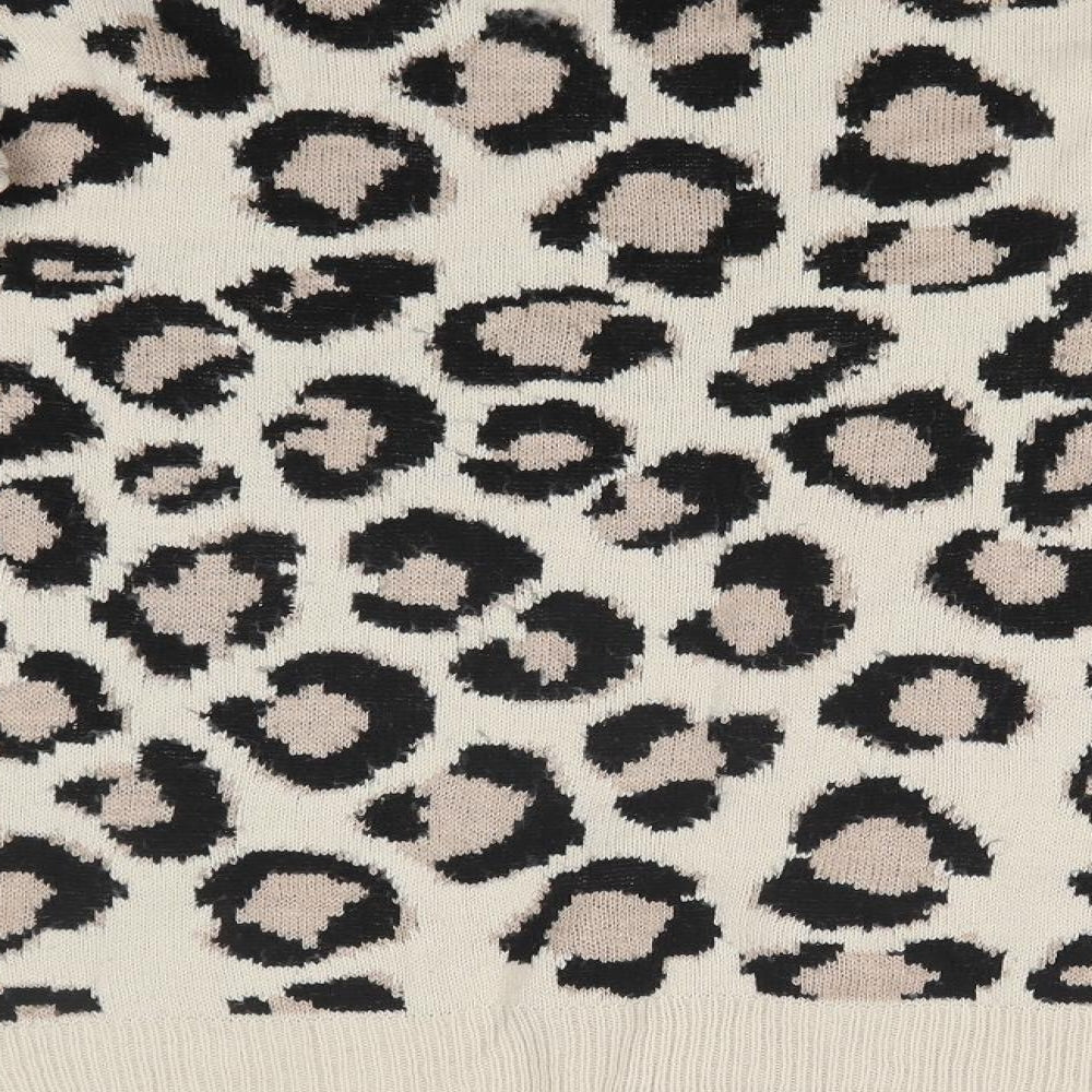 PEP&CO Womens Multicoloured Animal Print Basic T-Shirt Size 10
