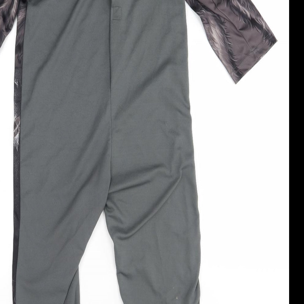 Hallow Scream Boys Grey One Piece Size 5-6 Years - werewolf costume
