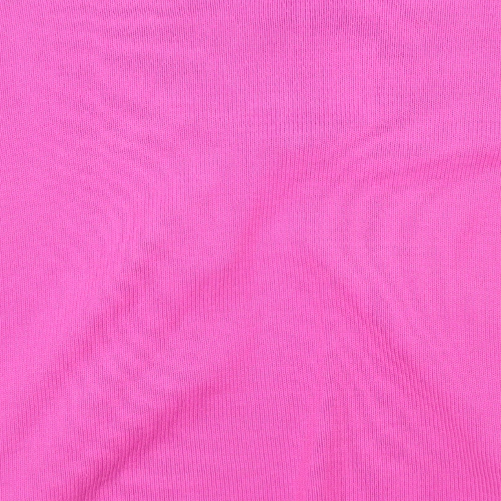 Florida Womens Pink Striped Pullover Jumper Size M