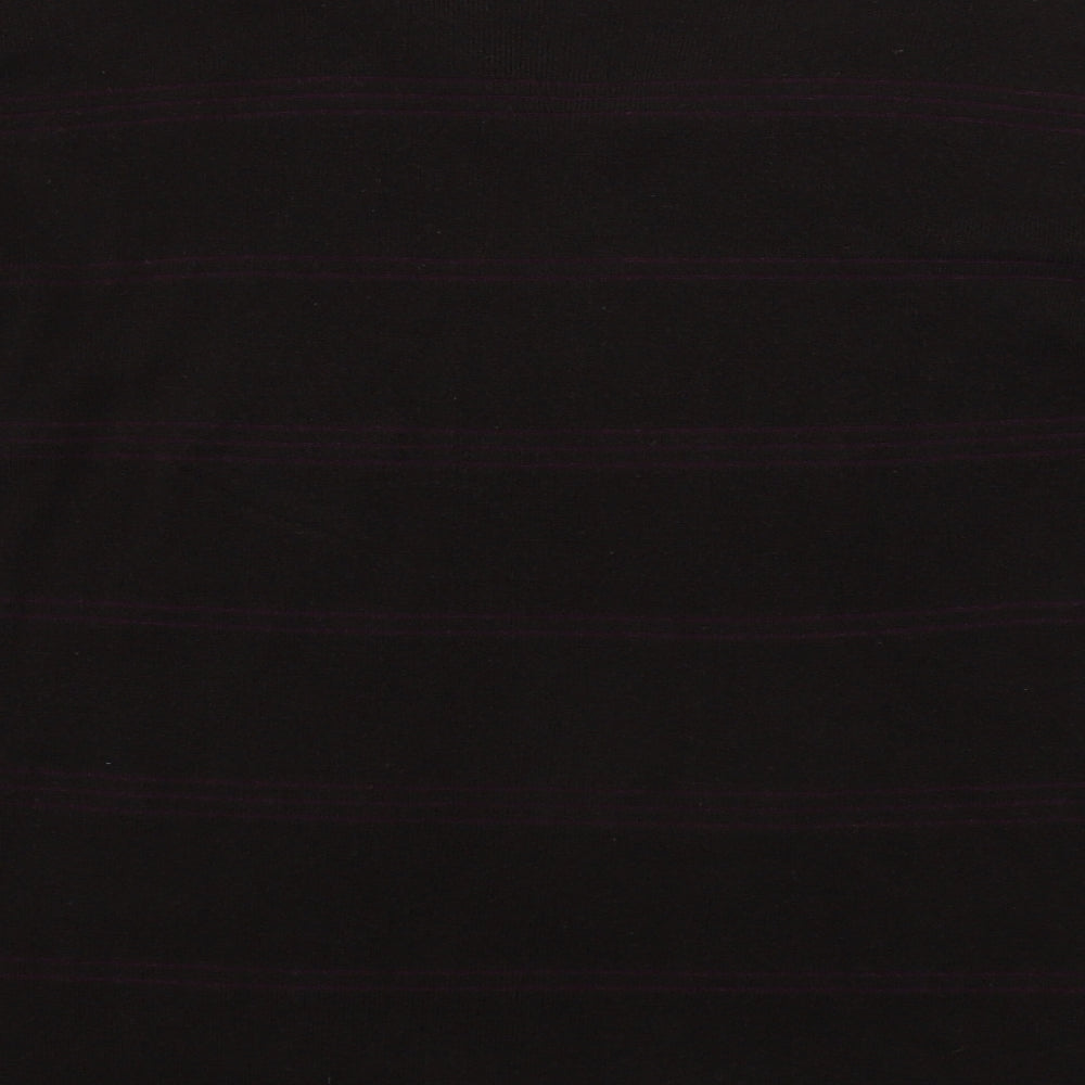 Marks and Spencer Mens Brown Striped Pullover Jumper Size M