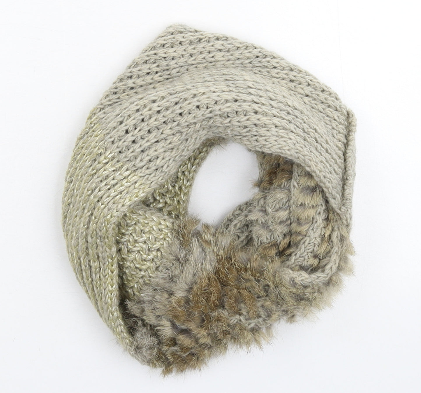 Seeberger Womens Grey Knit Scarf