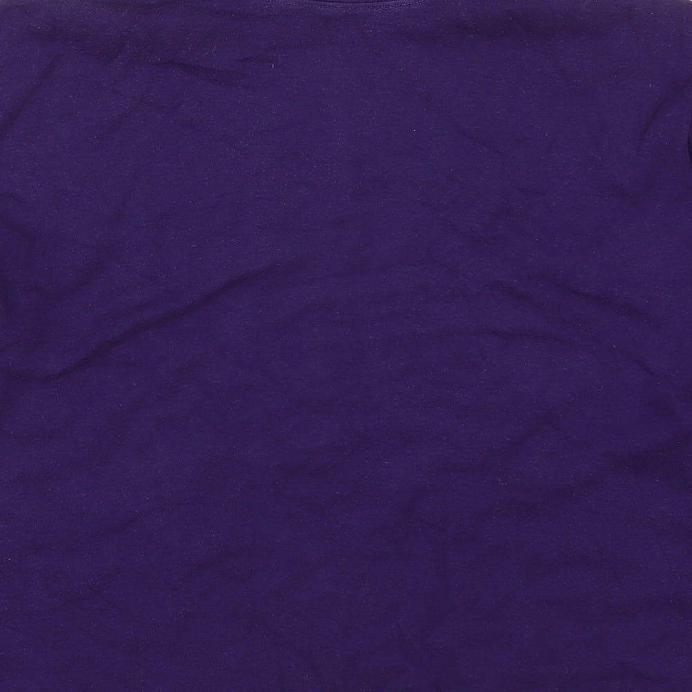 Sansburys Womens Purple Basic T-Shirt Size 14